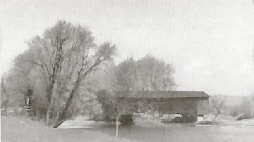 Three Mile Bridge. Photo from The Covered Bridge Herbert Wheaton Congdon
1946